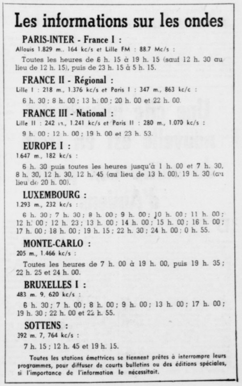 La radio pendant le putsch de 1961