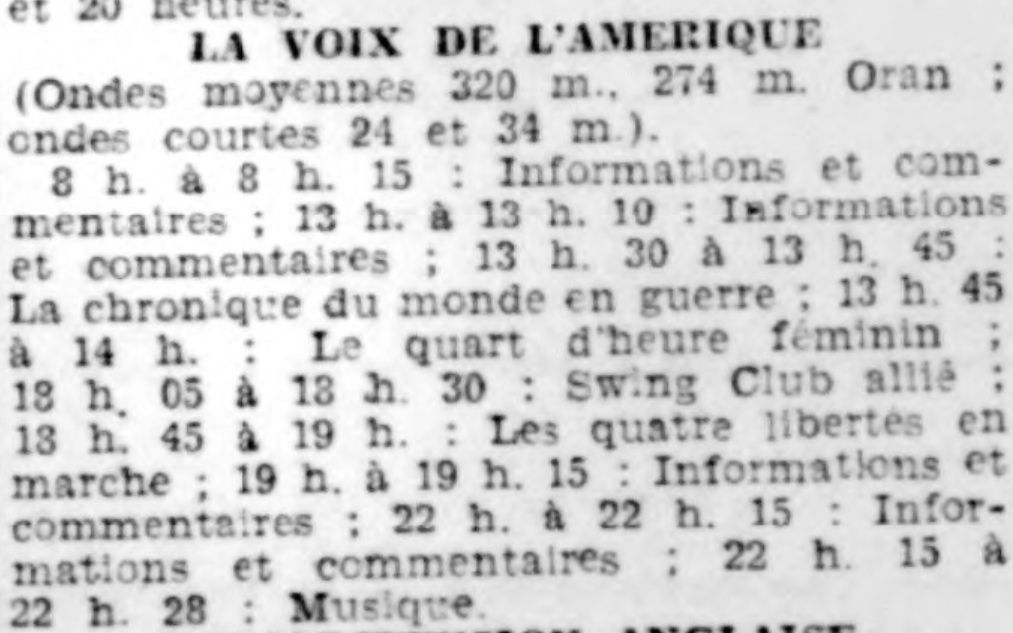 La Voix de l'Amérique à Alger