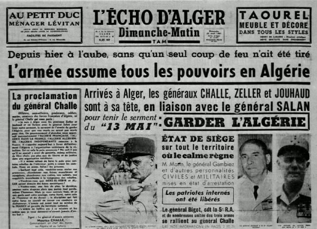 Alger avril 1961