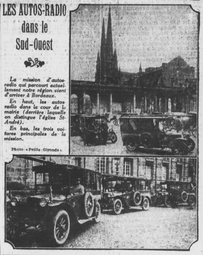 Etape de la mission autos-radio