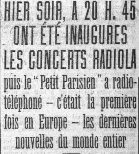 Radiola Petit Parisien